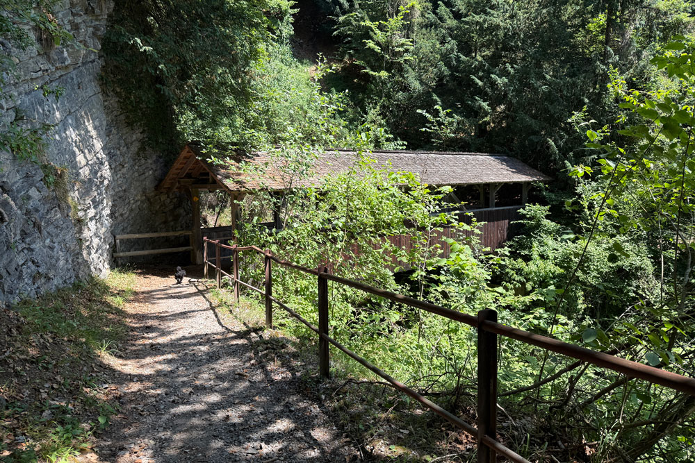 Auf den Spuren früher Pilger: Der alte Jakobsweg führt durch Wald, abseits der Menschenmassen, die heute meist direkt zu den Höhlen fahren. | Foto: Nicole Noelle