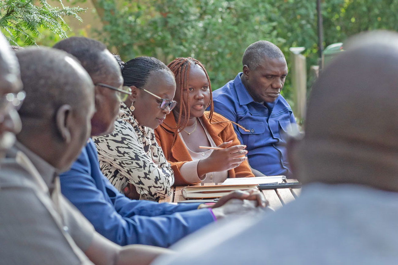 Vertreterinnen und Vertreter des südsudanesischen Kirchenbundes berichteten an der Retraite von Mission21 über die aktuelle Situation im Südsudan. | Foto: Mission21/Samuel Rink