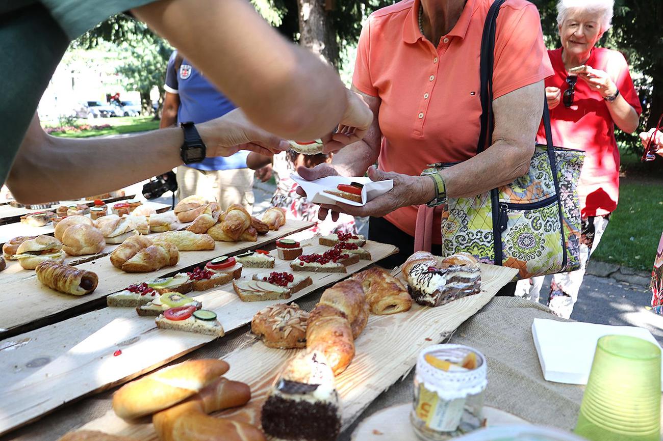 «ÄssäFairTeilä» bei den «Begegnungen im Volksgarten» vor einem Jahr.
Bild zvg