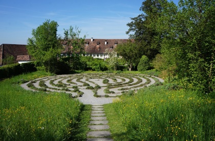 Das Labyrinth in der Kartause Ittingen lädt zum Finden der eigenen Mitte ein. (Bild: Inka Grabowsky)