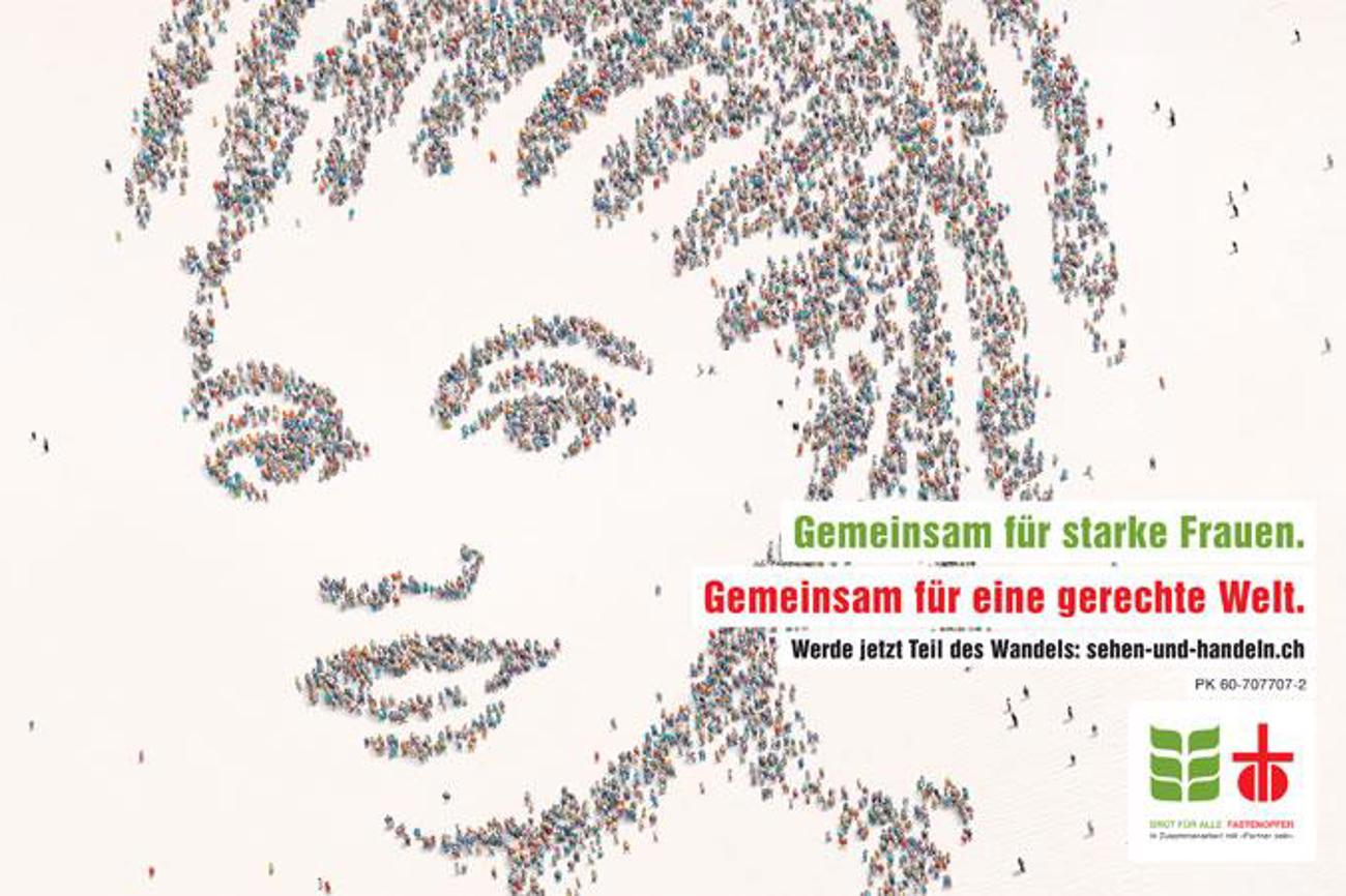 Erstes Kampagnen-Plakat von 1969: Im Fokus standen schon damals die ungerechten Strukturen. Bild zvg.