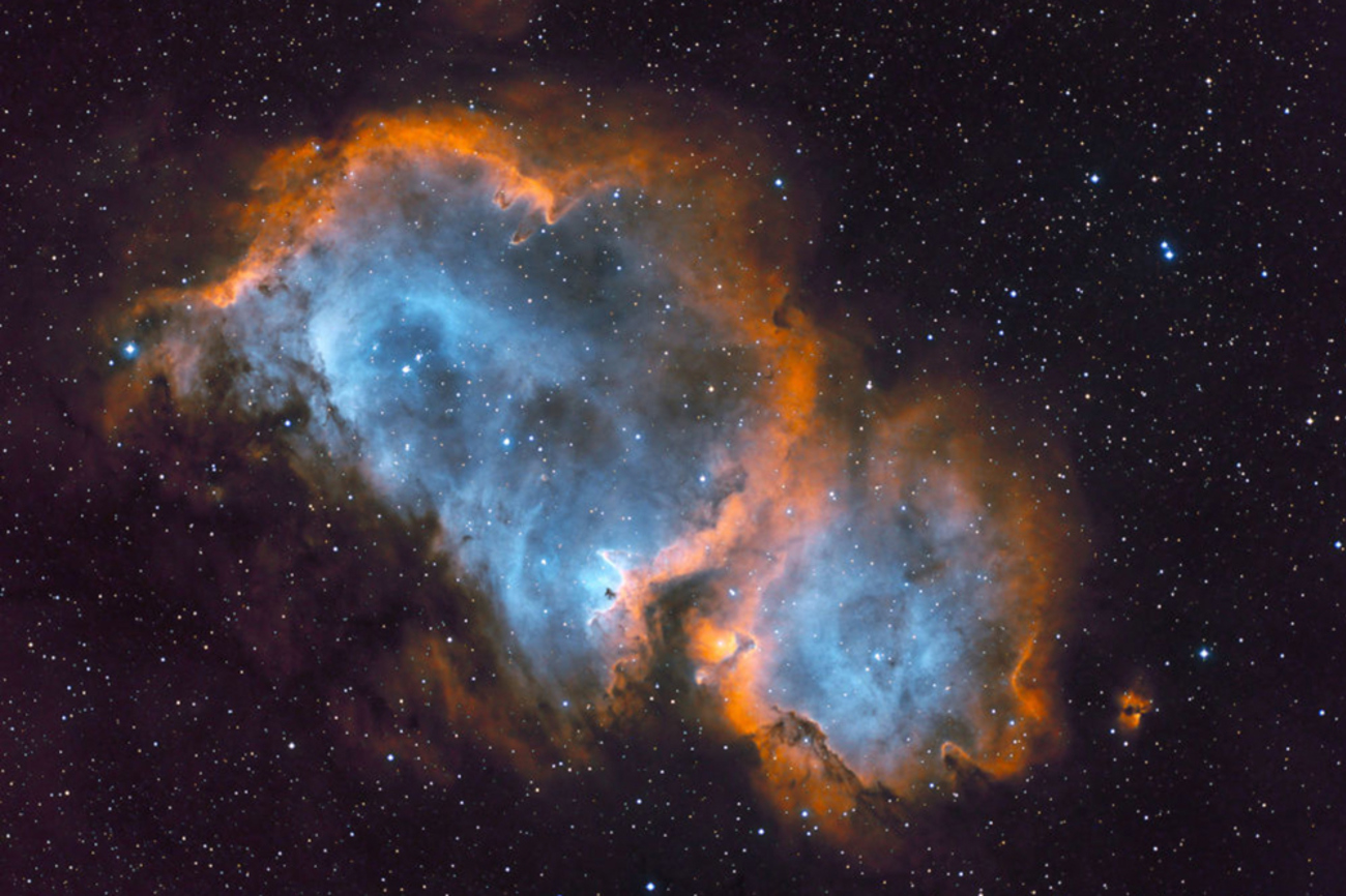 Teleskopaufnahme des Seelennebels (Soul Nebula): In solchen kosmischen Gaswolken entstehen neue Sterne. | Foto: Ben Moore