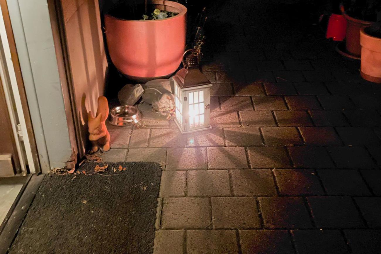 Zuhause - da, wo die Laterne heimelig willkommen heisst.
Bild: Helena Golling.