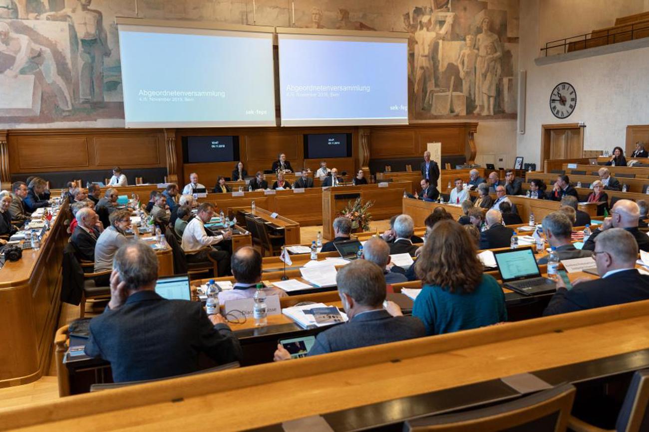 Die Abgeordnetenversammlung des Kirchenbundes debattierte über die Ehe für alle.|SEK